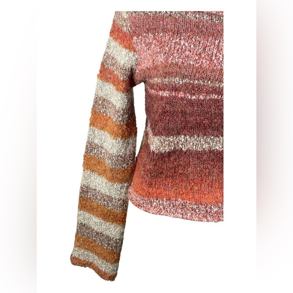 Free People My Girl Turtleneck Sunburst Combo Top Sweater Size Medium - Picture 8 of 14